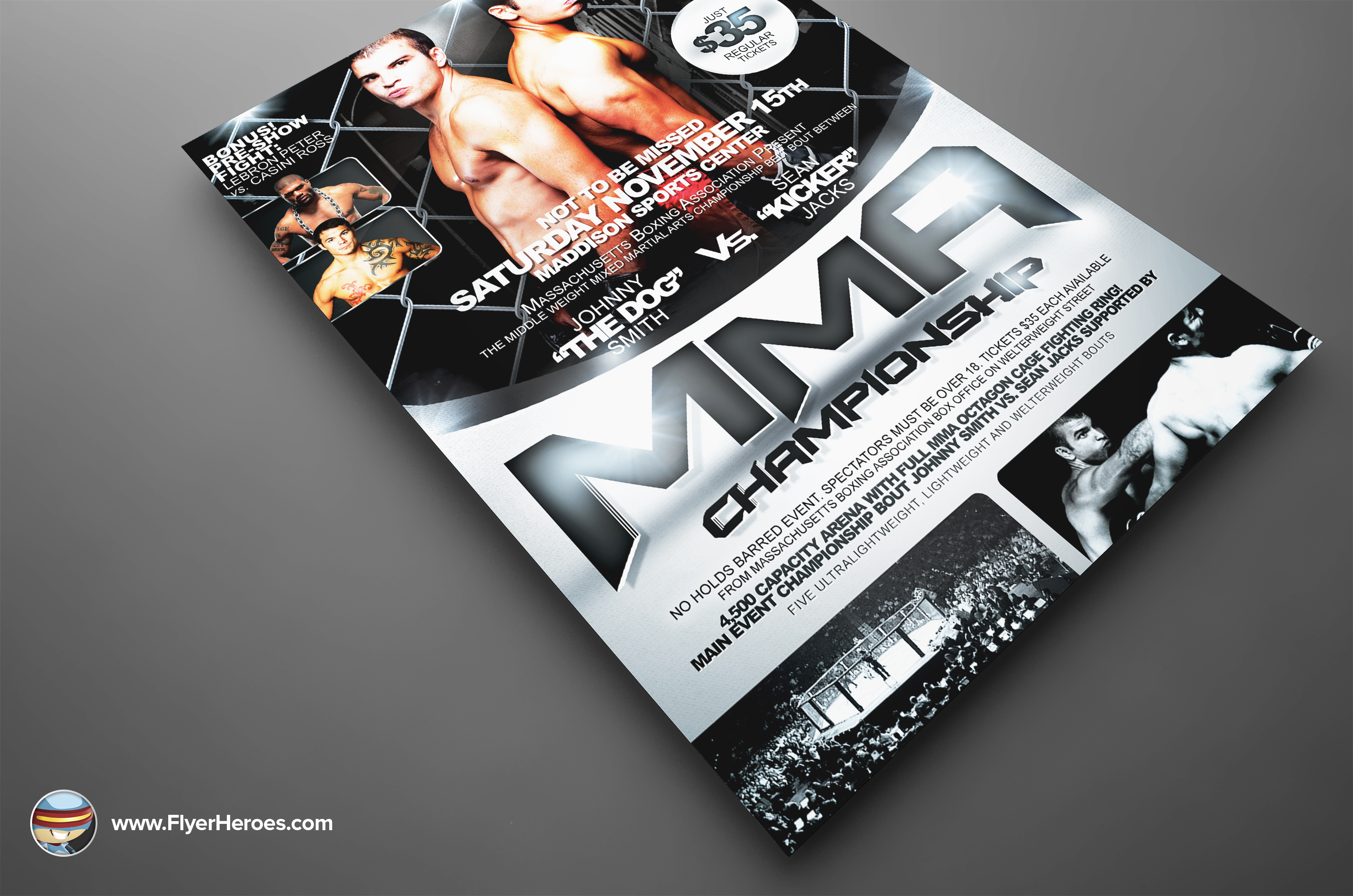 MMA Flyer Template ~ Flyer Templates on Creative Market