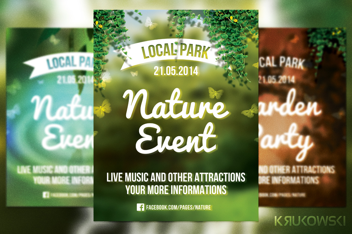 Nature Event Flyer ~ Flyer Templates on Creative Market