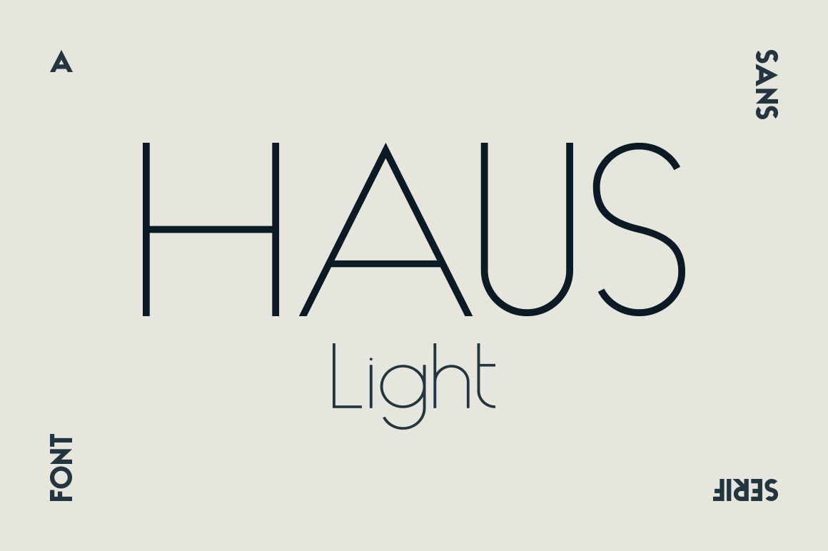 Free Haus Sans Ultra Light Script Fonts