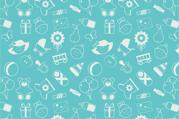 Seamless baby pattern Patterns on Creative Market