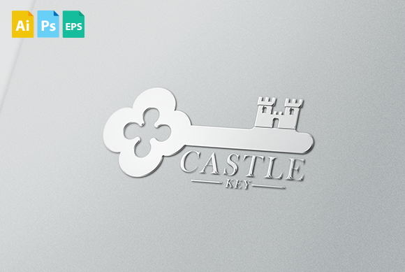 Castle Key ~ Logo Templates on Creative Market