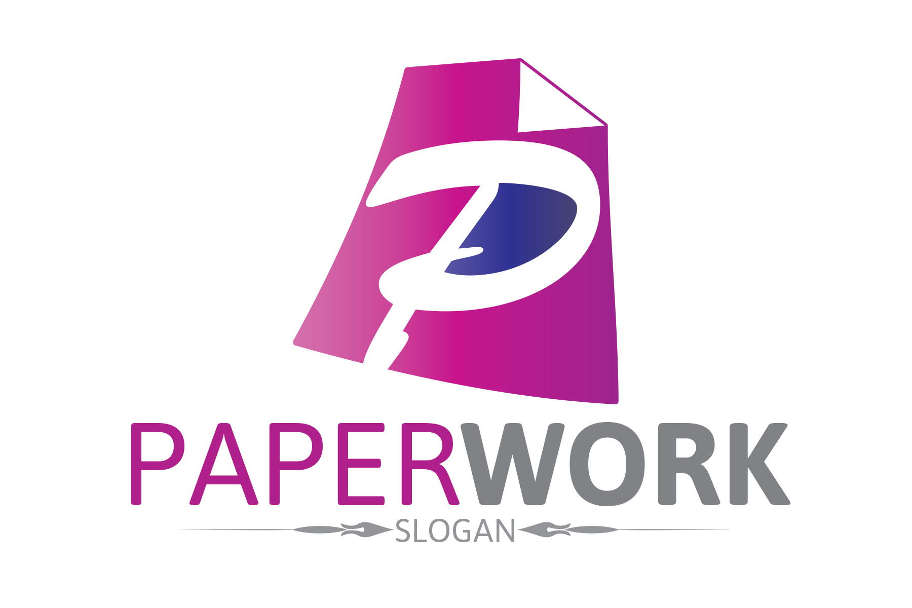 Paper Work Logo ~ Logo Templates on Creative Market