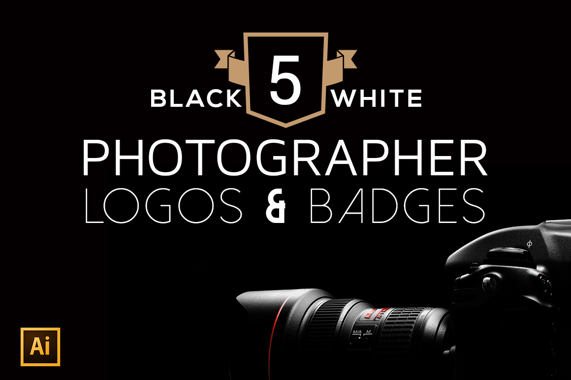 5 Photographer Logo  Badges Logo  Templates on Creative 