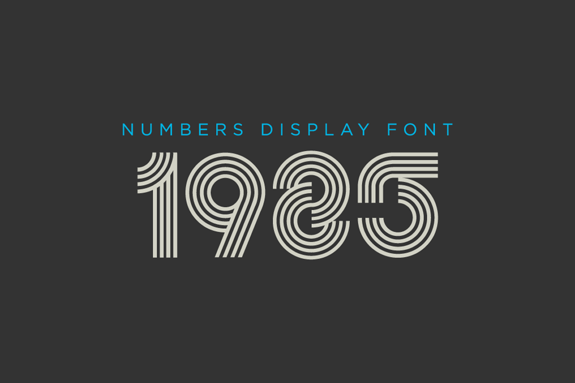 0261 - Numbers Font ~ Display Fonts on Creative Market