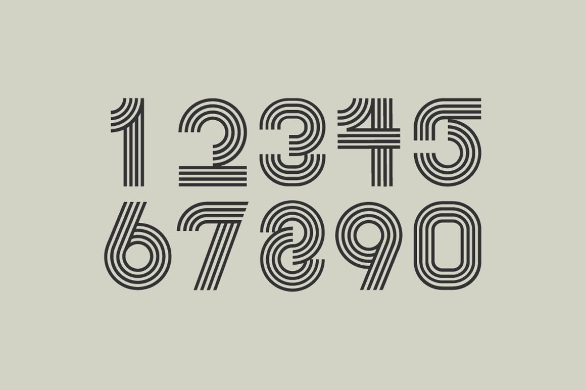 0261 - Numbers Font ~ Display Fonts on Creative Market