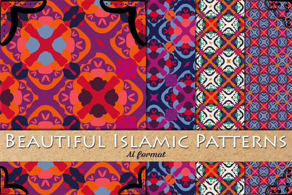 4 Vector Islamic Patterns 4 Vector Islamic Patterns