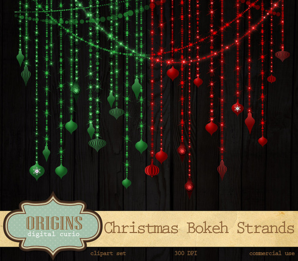 Christmas Bokeh String Light Strands Christmas Bokeh String Light Strands