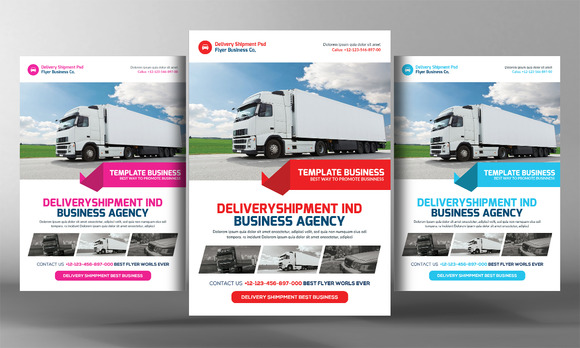 Delivery Flyer Template delivery and shipment flyer template flyer templates on