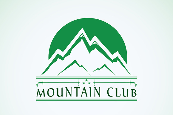 Mountain Club Logo Template Icon