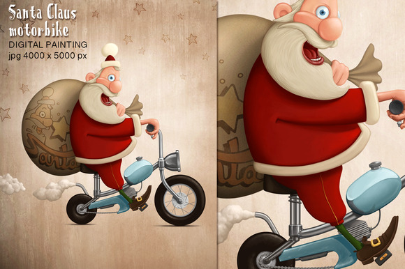 Santa Claus Motorbike Santa Claus Motorbike
