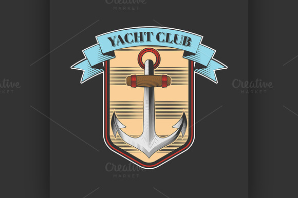 Vector Yacht Club Logo Vector Yacht Club Logo