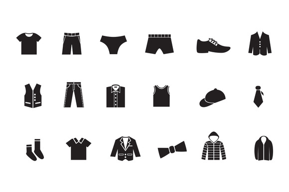 18 Male Clothes Icons 18 Male Clothes Icons
