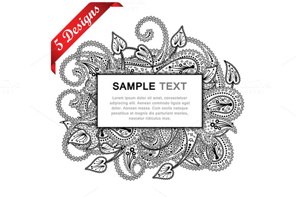 5 Paisley Designs 5 Paisley Designs