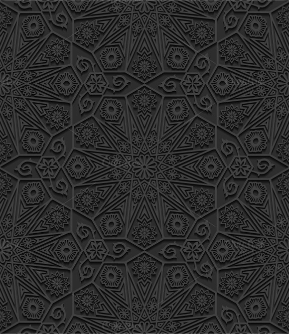 Set Of Seamless Floral Patterns Set Of Seamless Floral Patterns