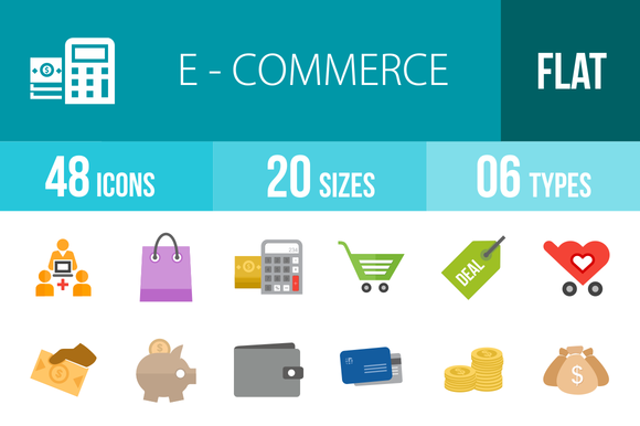 48 Ecommerce Flat Multicolor Icons 48 Ecommerce Flat Multicolor Icons