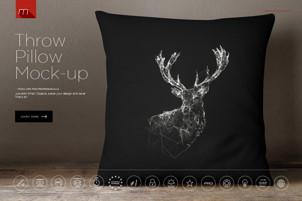 Pillow Mock-up ~ Product Mockups on Creative Market