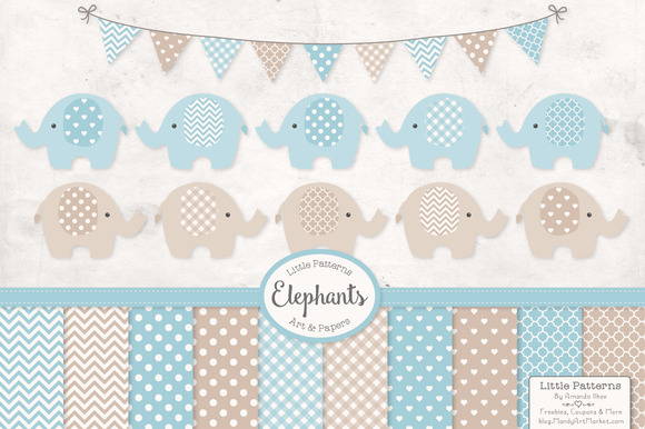 Baby Blue Elephant Vectors Baby Blue Elephant Vectors