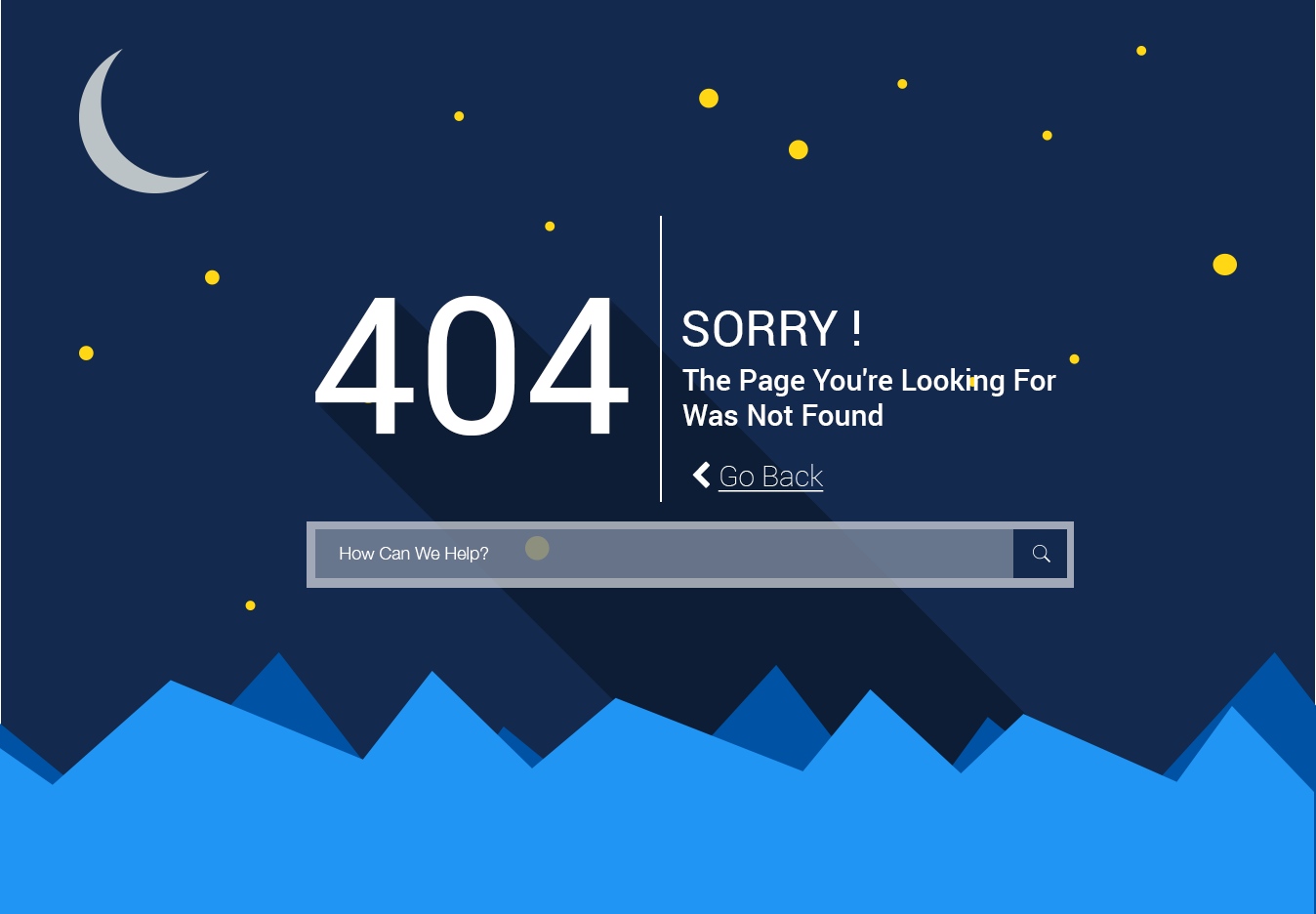 Material Design 404 Page ~ Website Templates on Creative Market