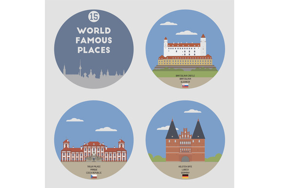 World Famous Places Set 15 World Famous Places Set 15