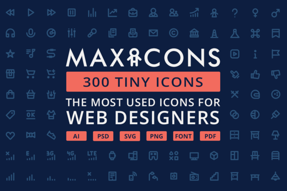 Maxicons 300 Tiny Icons