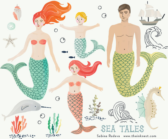 Sea Tales Clip Art