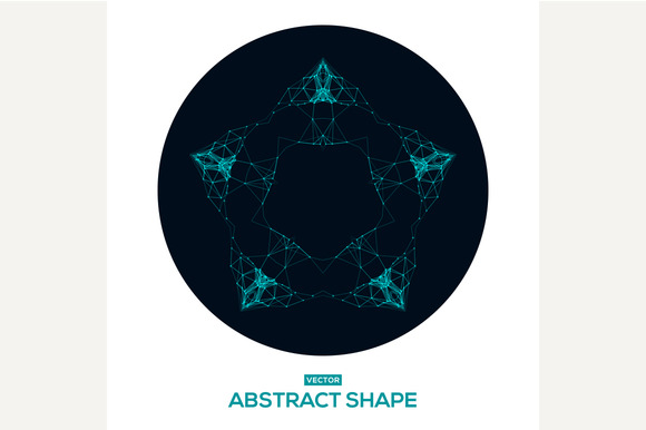 Abstract Low Poly HUD Shape Abstract Low Poly HUD Shape