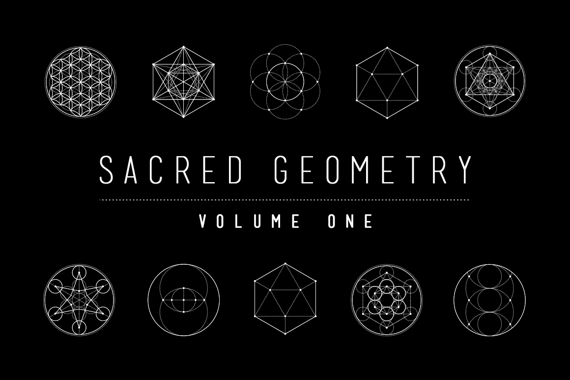 white tumblr themes and photography black Sacred Geometry Illustrations Bundle Creative ~ Vector on