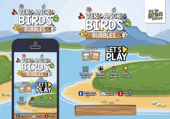 Very Angry Birds Bubbles Game GUI As Very Angry Birds Bubbles Game GUI As