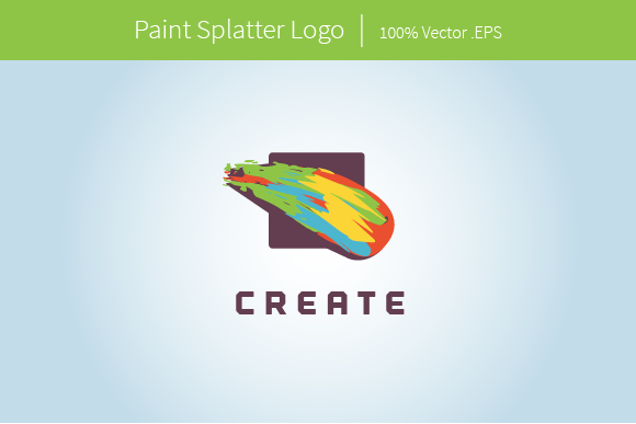 Paint Splatter Logo ~ Logo Templates on Creative Market