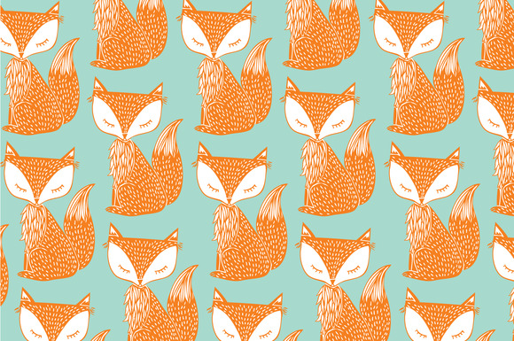 fox background vector ~ Illustrations on Creative Market