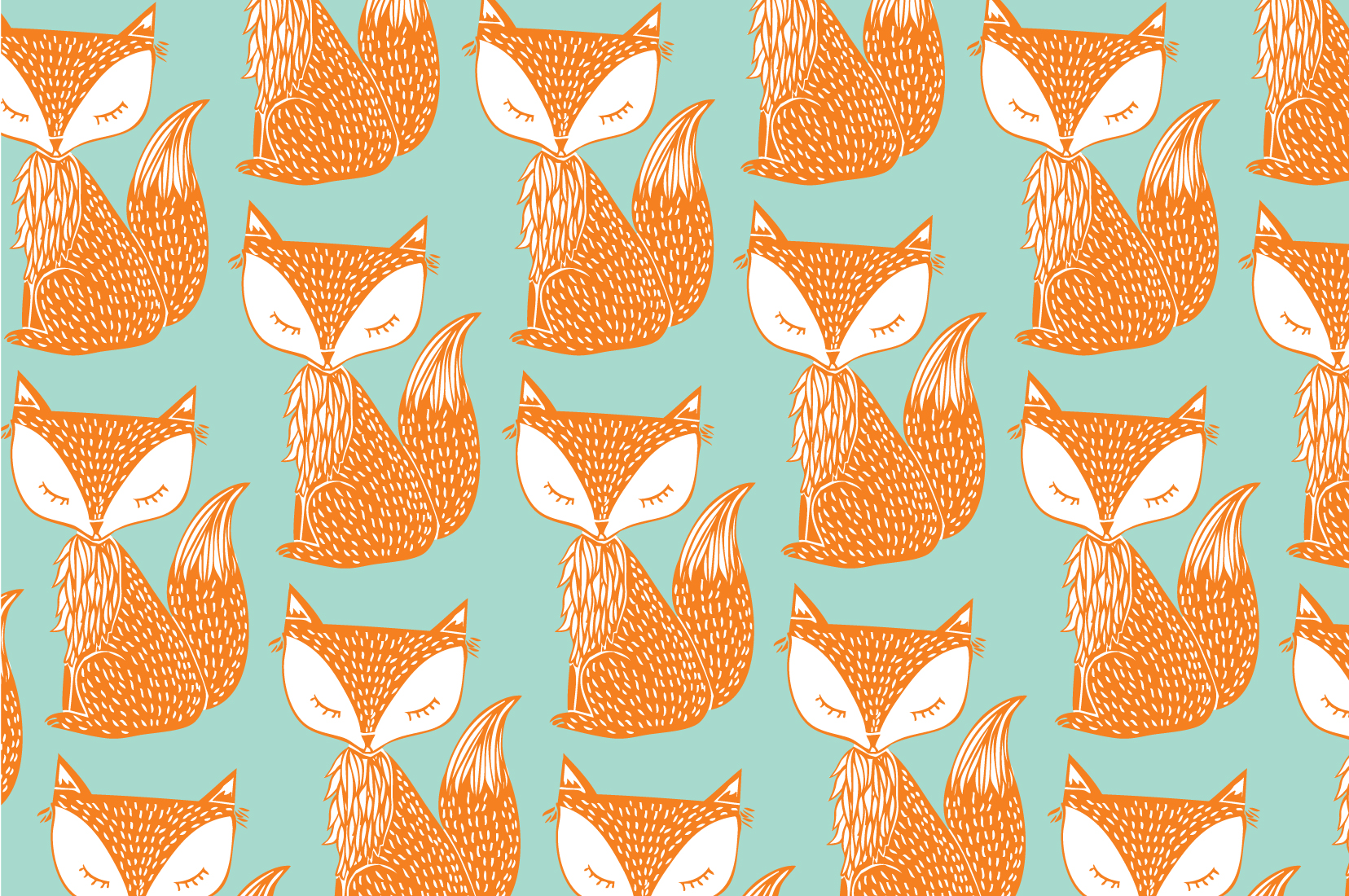 fox background vector ~ Illustrations on Creative Market