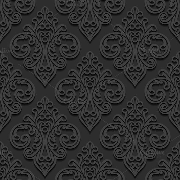 Set Of Seamless Floral Patterns