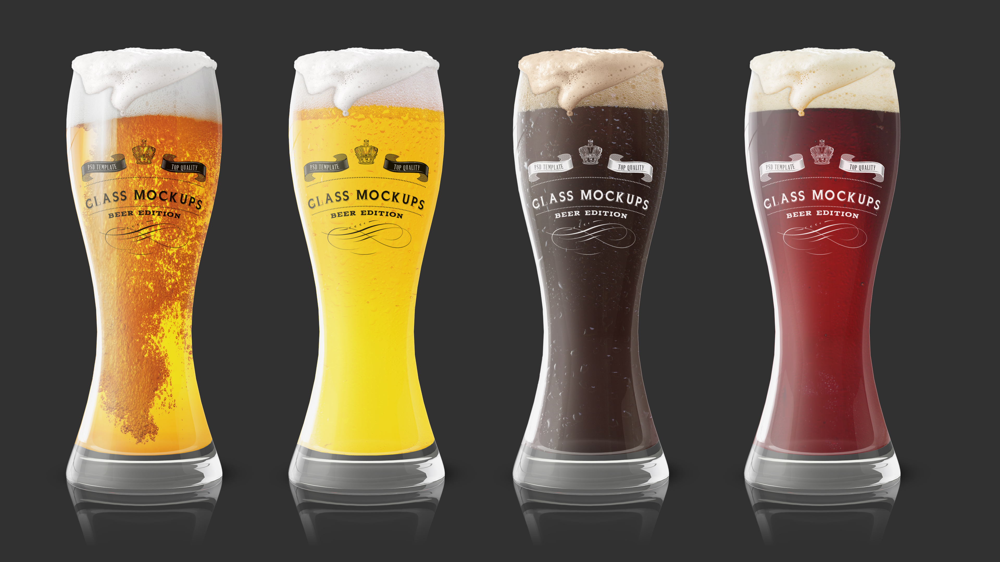 Download Glass Mockup - Beer Glass Mockup 1 ~ Product Mockups on Creative Market