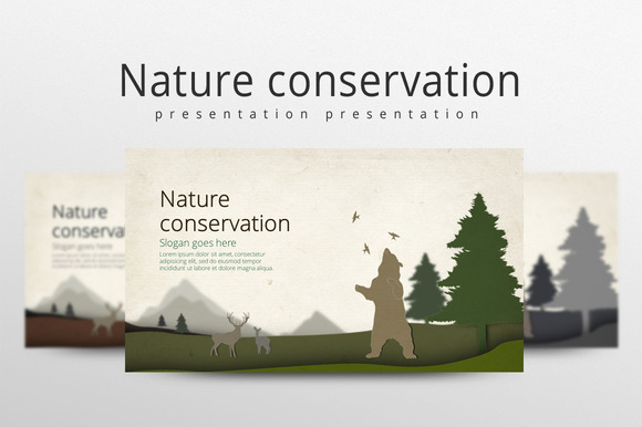 Nature Conservation ~ Presentation Templates On Creative Market