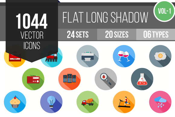 1000 Flat Shadow Icons 1000 Flat Shadow Icons