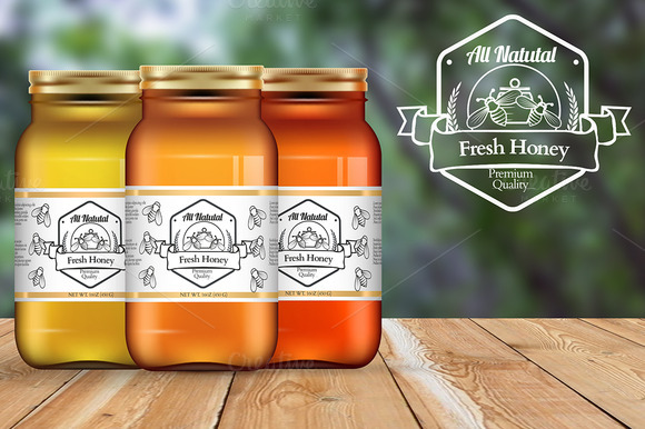 Download Honey Bottles Mockup ~ Product Mockups on Creative Market