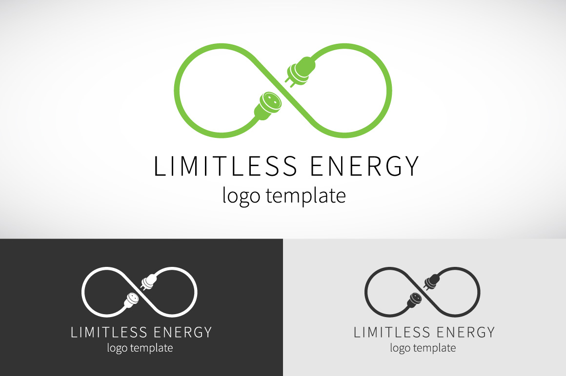 Limitless Energy Vector Logo Templat Logo Templates on Creative Market