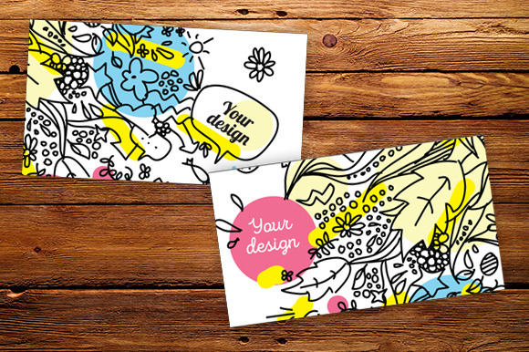 Hand Drawn Cards Doodle Style Hand Drawn Cards Doodle Style