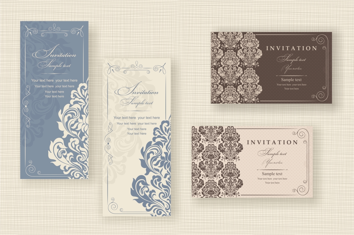 Wedding Invitation set ~ Invitation Templates on Creative Market