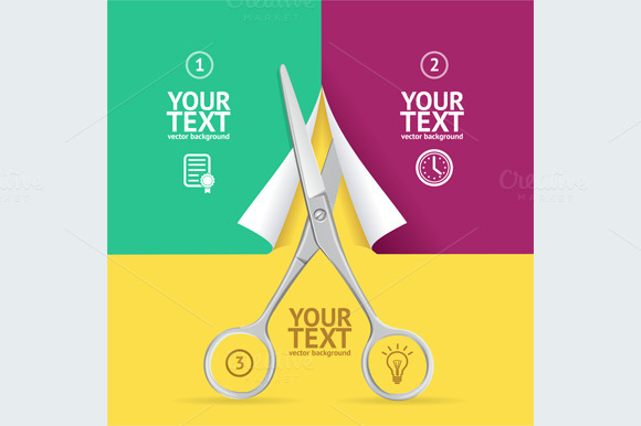 Scissors Cut Paper Option Banner Scissors Cut Paper Option Banner