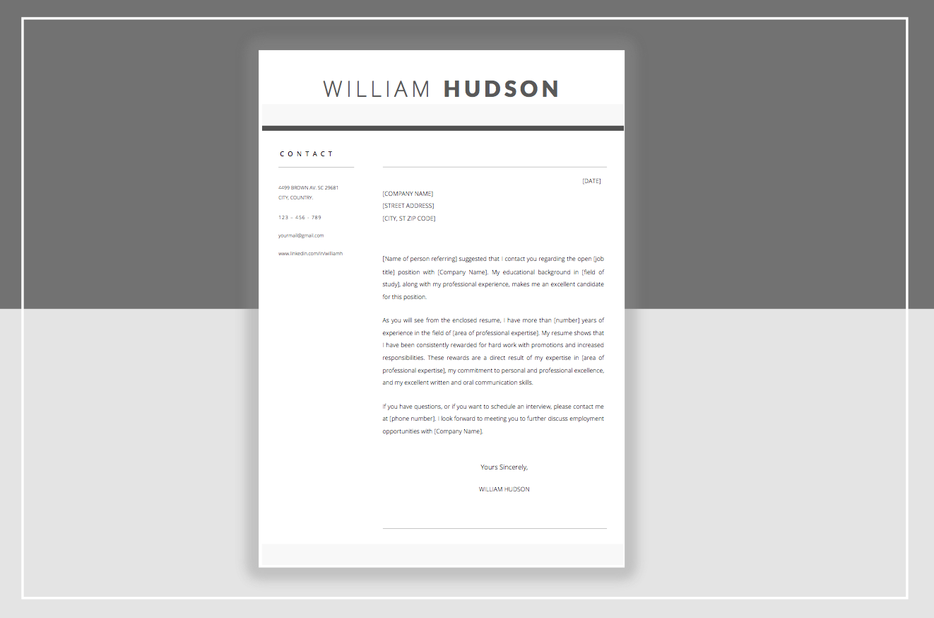 Resume Template & Cover Letter ~ Templates on Creative Market