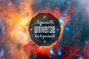 Aquarelle Space HD Backgrounds