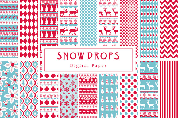 40% Off Snow Drops Christmas Paper