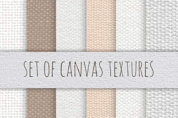 Set Of Canvas Textures