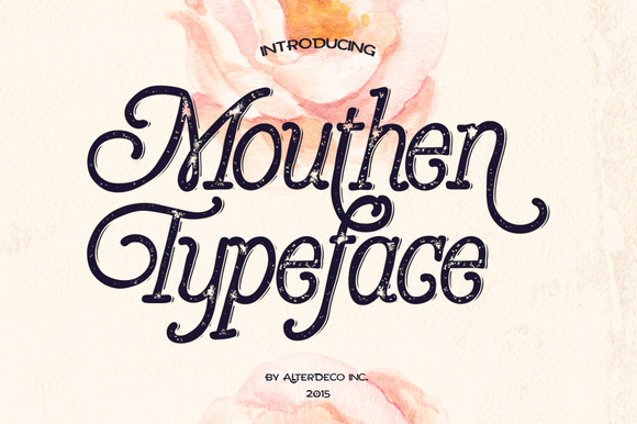 Mouthen Typeface Poster1-f