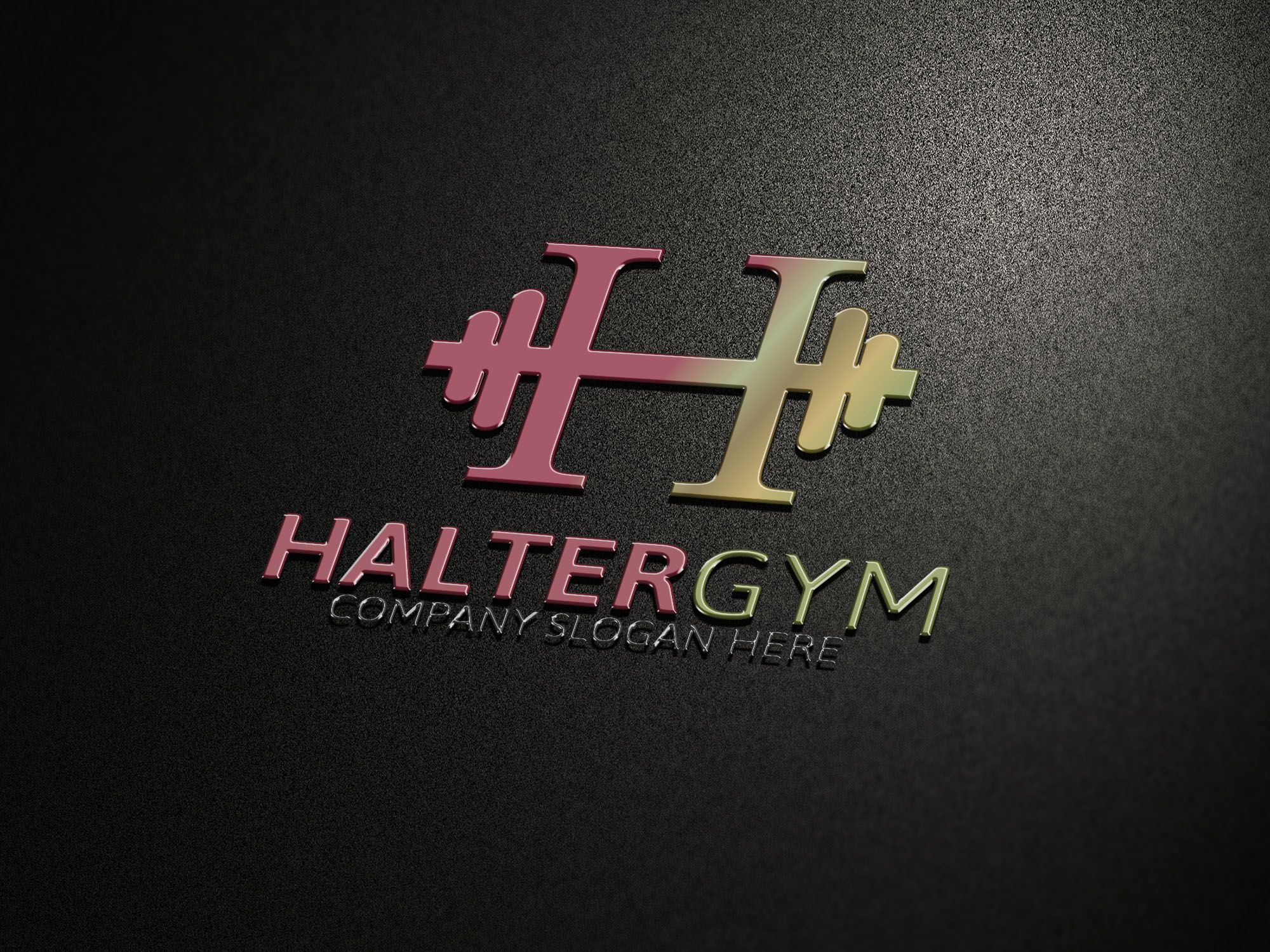 Halter Gym Logo ~ Logo Templates on Creative Market