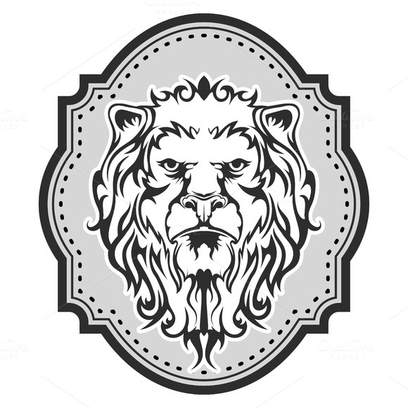 Heraldic Lion S Head For Your Design Heraldic Lion S Head For Your Design