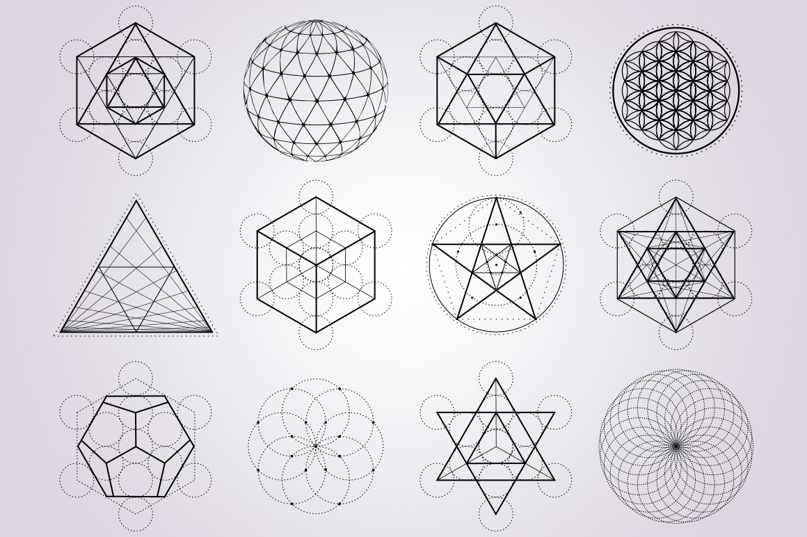 Download Sacred Geometry Vectors ~ Illustrations on Creative Market