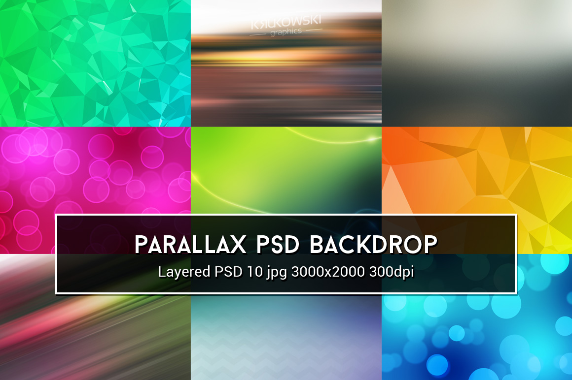 Parallax PSD Backdrop ~ Textures on Creative Market