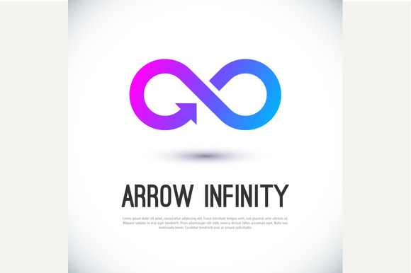 Arrow Infinity Business Vector Logo